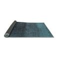 thumbnail image 2 of Ahgly Company Indoor Round Abstract Light Blue Modern Area Rugs, 5' Round, 2 of 4