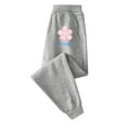 thumbnail image 1 of Odeerbi 2-13 Años Niñas Pantalones de Algodón Impresión de Flores Entrenamiento Atlético Deportes Jogger Pantalones Cómodos Elásticos de Cintura Joggers Sueltos, 1 of 4