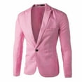 thumbnail image 2 of LYXSSBYX Blazers for Men Clearance Charm Men's Casual Slim Fit One Button Suit r Coat Jacket Tops Men Fashion, 2 of 3
