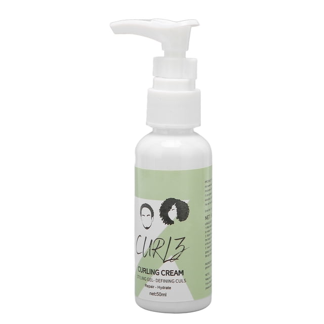 Curl Hair Defining Cream, Conditions, Detangles, And Reduces Frizz, Moisturizing Smoothing Enhance Thickness Hair Styling Gel