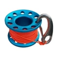 thumbnail image 3 of Ruiboury 10m Alloy Cave Scuba Tech Diving Finger Spool Dive Guide Line Reel Gray Blue, 3 of 3