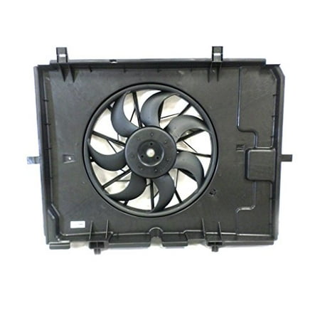 E Class E320 Wagon Dual Radiator and Condenser Fan Assembly - Pacific Best Inc For/Fit MB3115117 00-02 Mercedes-Benz E-Class Sedan E320 00-03 Wagon ()