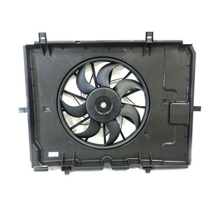 Dual Radiator and Condenser Fan Assembly - Pacific Best Inc For/Fit MB3115117 00-02 Mercedes-Benz E-Class Sedan E320 00-03