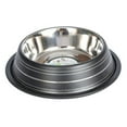 thumbnail image 4 of Iconic Pet 2-Pack Color Splash Stripe Non-Skid Pet Bowl, For Dog or Cat, Black, 32 Oz, 4 Cup, 4 of 12