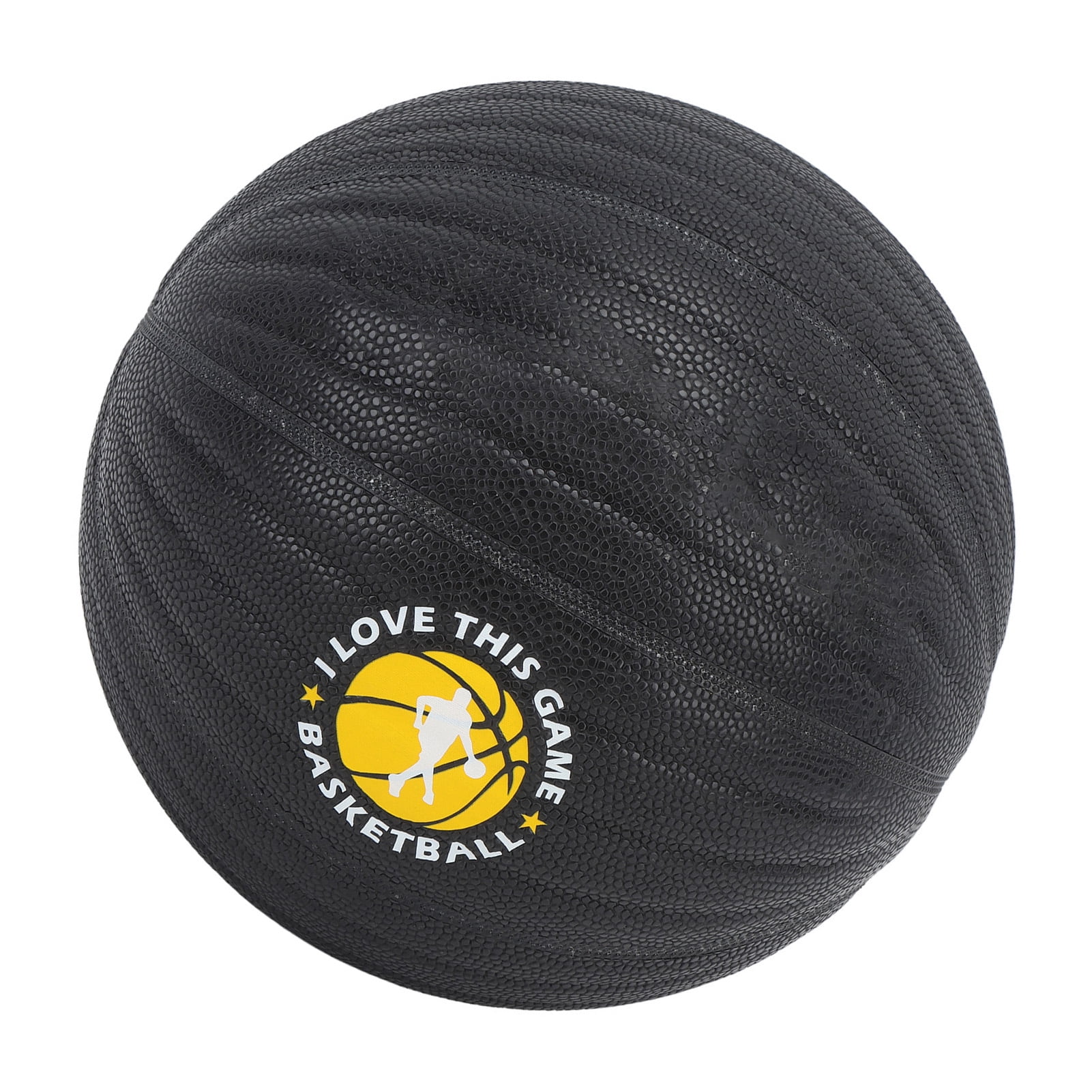 YAHHU Weighted Training Basketball Size 7 (29.5 inches / 75 cm) PU Leather Heavy Trainer Basketball for Men Women Pro Practice White Word 2.2 lbs / 1.0 kg