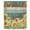 Brown Green, variant on Sunflower Sheer Curtains 54 Inches Long, Summer Eucalyptus Botanical Spring Floral Light Filering Curtains, Breathable Simi Curtain Privacy Drapes for Kitchen Bathroom Nursery Small Window Treatment