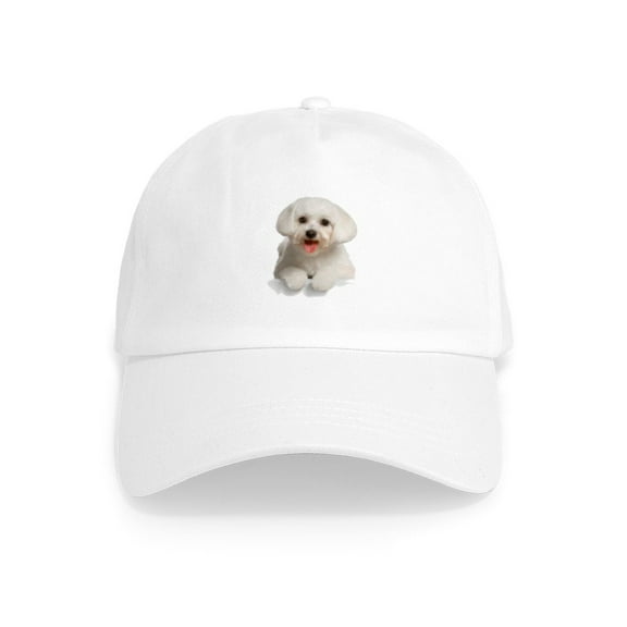CafePress - Bichon Frise Cap - Adjustable 100% Brushed Unisex Casual Cotton Baseball Cap, Beige, 1
