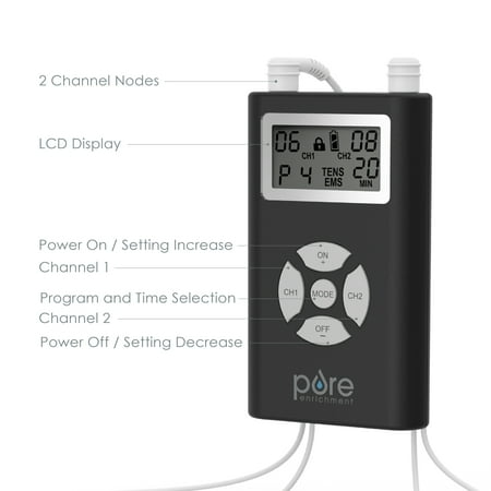 Pure Enrichment Pure Pulse Duo Deluxe EMS & Tens Combo Device