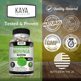thumbnail image 4 of Kaya Naturals Moringa Leaf Extract - Complete Greens Superfood Supplement - Pure Miracle Tree Moringa - Boost Energy Naturally - Nutrient Dense Vitamins for Adult - 60 Veggie Count, 4 of 9