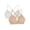Sand/ White, variant on Girls Seamless Soft Cup Bra 2-Pack, Sizes 28-38