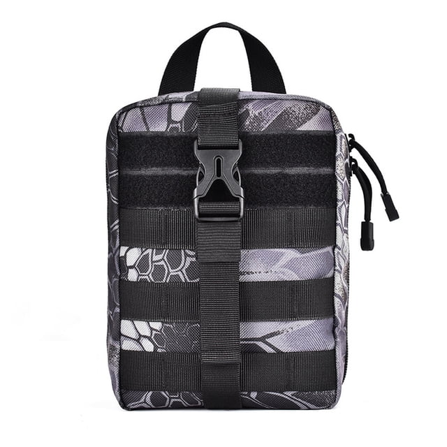 Toystoory Bolsa de almacenamiento para exteriores, accesorios de supervivencia para acampar, cierre de cremallera, riñonera portátil para Mochilas de mochilero No.04