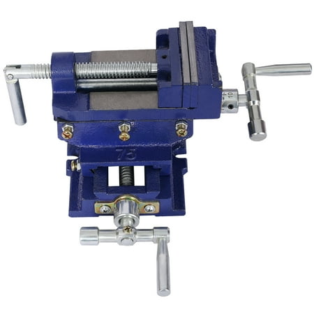 

3-Inch Cross Slide Drill Press Vise for Metal Milling and Woodworking - Benchtop 2-Way X-Y Clamp Machine