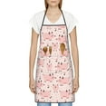 thumbnail image 3 of Disketp Pig Kitchen Apron with adjustable Aprons for Women with Pockets Cooking Powder Pink Apron, 3 of 7
