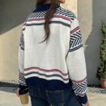 thumbnail image 4 of LOVZFMLL Vestes pour Femmes Décontractées Col Rond Poche Couleur Unie Manches Longues Haut Ample Chandail Col Rond pour Femmes, 4 of 7