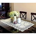 thumbnail image 2 of Crochet Lace Table Runner Vintage Rustic Style Doilies for Night Stand End Coffee Side Rectangular Tables Dresser Floral Macrame Room Decor, 2 of 4