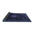 thumbnail image 2 of Ahgly Company Indoor Square Medallion Blue Traditional Area Rugs, 6' Square, 2 of 4