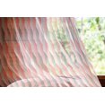 thumbnail image 2 of Abstract Tulle Curtains with Rod Pocket, Retro Style Bicolor Composition with Vertical Stripes Futuristic, Sheer Drape for Wedding Party 2 Panels, 7 Sizes, Grey and Scarlet, by Ambesonne, 2 of 3