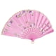 thumbnail image 5 of de flores plegable dulce rosa y morado para de baile de cosplay en hogar Yuyangstore Abanico plegable de flores estilo dulce, 5 of 8