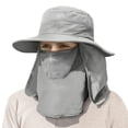thumbnail image 1 of IYEBRAO Sombrero para el sol para hombre al aire libre con solapa para el cuello y la cara Protección UV Sombrero de pesca de ala ancha para senderismo Safari Jardinería UPF 50+, 1 of 1
