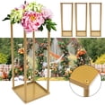 thumbnail image 2 of 4Pcs Flower Floor Stand Metal Column Flower Stand Flower Arrangement For Wedding Party Dinner Centerpiece, 2 of 8