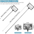 thumbnail image 2 of Mesh Fish Tank Net Aquarium Fish Net 4 Inch and 6 Inch Stainless Steel Fish Net with Extendable 12.5-27.5 Inch Long Hand, 2 of 4