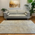 thumbnail image 2 of Alfa Rich 5x8 Geometric Pattern Gray Gold Washable Woven Cotton Area Rugs, 2 of 4
