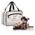 thumbnail image 6 of Travel Toiletry Bag with Metal Hook Large Capacity Cosmetic Bag Toiletry Bags for Travel, Gym, Camping Bunny Surrounded by Roses, 6 of 9