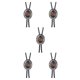 thumbnail image 3 of Sonducket Corbata Bolo para hombres y mujeres, corbatas occidentales con cordón de cuero PU, colgante de piedra, collar, ropa, corbatas, adornos Type6 NO6, 3 of 6