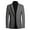 Grey2, variant on SWSMCLT Men's V Neck Blazer Sport Coat Fall Valentines Day Suit Jacket Cozy Classic Soft Black2 X-Large