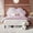 Cream, variant on Merluxy LED Bed Frame Velvet Upholstered Platform Bed with Adjustable Cloud Headboard, No Box Spring Needed,Full,Pink