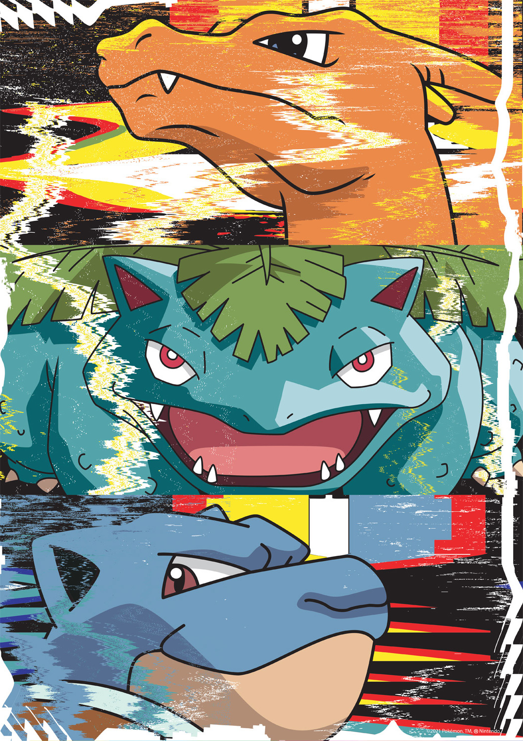 Buffalo Games 500-Piece Pokémon Charizard Venusaur and Blastoise Interlocking Jigsaw Puzzle