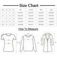 thumbnail image 3 of Womens Christmas T-Shirts V Neck 3/4 Sleeve Tree Print Shirts Casual Party Blouse Tops, 3 of 5