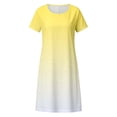 thumbnail image 3 of WILLBEST Vestidos para Mujer Vestido Casual de Mujer Vestido de Verano Bohemio de Cuello Redondo Fluido para Casa Playa Cómodo Lavable A Máquina Traje Básico Mediana​​, 3 of 3