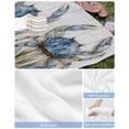 thumbnail image 6 of Blue Crab Coastal Beach Towels Oversized Super Absorbent, Vintage Beach Nautical Coral Sea Lightweight Bath Towel Quick Dry Sets For Bathroom/Pool/Rv Camping/Beach Play/Gym Room/Picnic 30"x60", 6 of 8