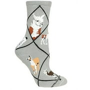 Wheel House Designs - Llama On Gray Socks - 9-11