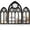 black, variant on 3PCS Wall Arch Mirrors Set Gothic Wall Mirror Decor Cathedral Arched Mirror Decor Decorative Arched Wall Mirror for Living Room Bedroom Entryway Bathroom Vanity