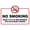 Warning Sign 2, variant on No Smoking Vaping or E-Cigarettes Sign - 8"x12" Aluminum Metal Sign, Indoor Outdoor Use