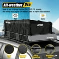 thumbnail image 6 of AVENN Universal 64" x 23" x 6" Cargo Basket Roof Rack with Rooftop Cargo Bag & J-Crossbar Kayak Carrier, 6 of 7