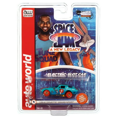 Auto World Silver Screen Machines Sc386 R1 Slot Car 1964 Corvette Grand Sport