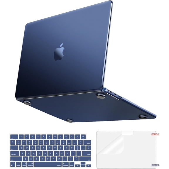 MOSISO Compatible with MacBook Air 13 inch Case 2025 2024 2023 2022 M4 A3240 M3 A3113 M2 A2681,100% Match Official Color,Slim Hard Case&Keyboard Cover&Screen Film for MacBook Air 13.6