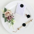 thumbnail image 4 of Delicate Wrist Flower Wristband Realistic Rose Boutonniere for Outdoor Weddings and Celebration Optional Color, 4 of 20