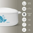 thumbnail image 3 of Milton Orchid 2500 Casserole 2360 ml (2.36 L), White | MI-925 |, 3 of 7