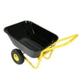 thumbnail image 7 of Olurrisa 2 Wheel Wheelbarrow, Plastic and Steel Wheel Barrel, 300lbs Capacity Garden Cart for Lawn, Gardening, Construction, 7 of 7