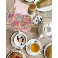 thumbnail image 4 of Light Pink Spring Easter Kitchen Dish Towels for Drying Dishes Set of 2, Bunny Eggs Floral Botanical Waffle Weave Microfiber Hand Tea Bathroom Towels Quick Dry & Absorbent Towel 15.7x23.6, 4 of 7