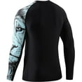 thumbnail image 6 of Men's Rash Vest UPF 50+ Rash Guard Swimming Shirt Snorkelling Surfing Tops Diving Suit UV Protection Beach T-Shirt, 6 of 6
