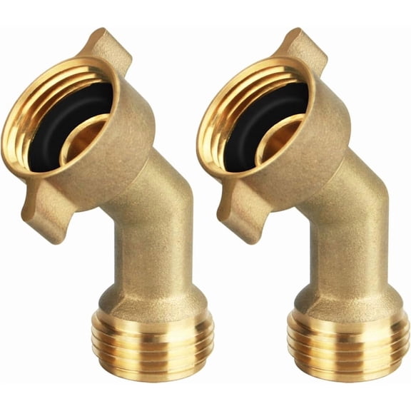 1pcs 45 Degree Water Hose Elbow - Easy Grip Connector for RV Drinking Water Hose Adapter & City Water Inlet Connection