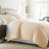 The Home Collection - 3 Piece Premium Duvet Cover Set - Premium Ultra Soft Dominant Color Ivory Twin/TwinXL
