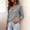 Gray, variant on Cowl Neck Tops for Women Soft Knit Long Sleeve Casual Blouse Smart Casual Everyday Shirts for Trendy Coat or Alone Blue 2XL