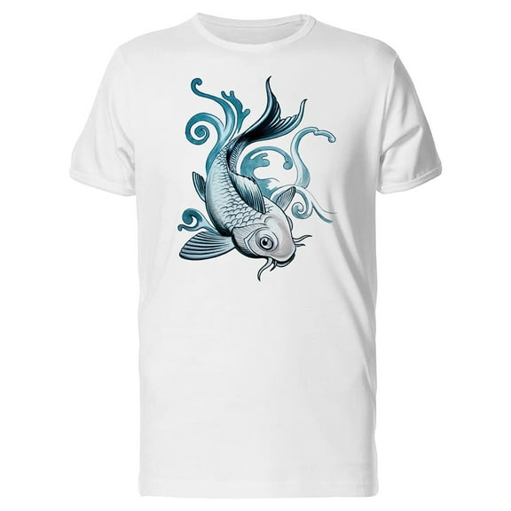Watercolor Koi Fish T-Shirt Men -Image by Shutterstock, Male 4X-Large