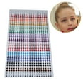 thumbnail image 6 of dianhelloya 900Pcs/Sheet Rhinestone Stickers Self Adhesive DIY Decoration 3/4/5mm 3D Faux Gem Embellishment Stickers for Face 1pc, 6 of 7